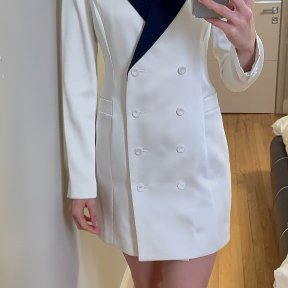 BCBGMAXAZRIA Blazer Dress Women's Long Sleeve Mini Dress in XS - Picture 4 of 15